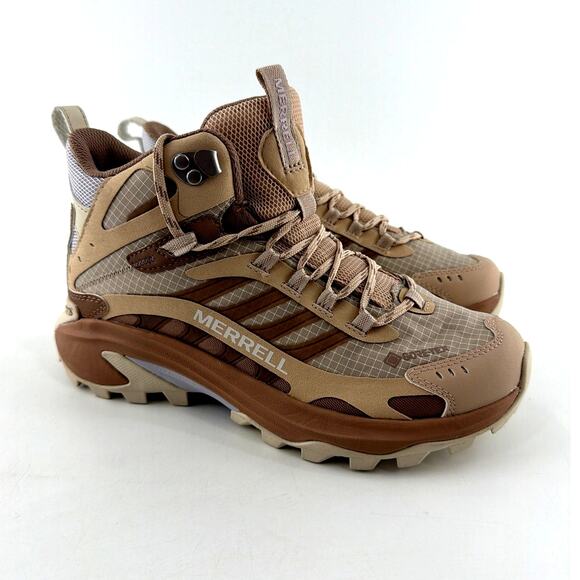 Merrell Women's Brown Moab Speed 2 Mid GTX Hiking Shoes Size 7 - Picture 3 of 11
